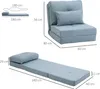 Bodensessel Klappmatratze Schlafmatte, 2-in-1-Design, Produktbild-Vorschau 3