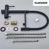 Lana | 3 Wege Schwarz matt ausziehbare Armatur | Edelstahl Produktbild-Vorschau 11