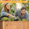 Coemo Hochbeet großes Kräuterbeet Holz mit Pflanzfolie 90 x Produktbild-Vorschau 4