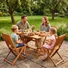 CASARIA® Gartentisch-Set FSC®-Zertifiziert 4-Personen Produktbild-Vorschau 2