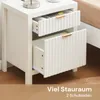 CLIPOP 50x38x63cm Nachtkommode,2 Schubladen Nachttisch mit Produktbild-Vorschau 5