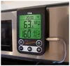 A TFA Küchen-Chef digital thermometer attached to a stainless steel oven door. Produktbild-Vorschau