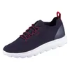 A single blue Geox sneaker with red laces and accents, set against a white background. Produktbild-Vorschau