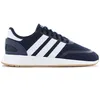 A side view of a navy blue Adidas N-5923 sneaker with white stripes and a white sole, set against a white background. Podgląd zdjęcia produktu