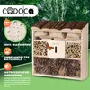 CADOCA® 2x Insektenhotel Bug's Inn 31x30,5x9,5cm Holz Produktbild-Vorschau 3