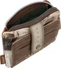 A close-up, angled view of an open wallet with cards and cash visible. Anteprima dell’immagine prodotto