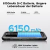 A close-up marketing image of a smartphone battery, highlighting its capacity and features. Produktbild-Vorschau