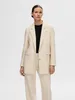 Selected Rita Relaxed Blazer Beige 44 Frau Beige 44 Produktbild-Vorschau 6