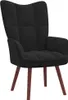 vidaXL Poltrona relax con sgabello in velluto nero Anteprima dell’immagine prodotto 17