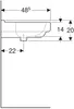 Geberit 300 Basic Waschbecken 60x48,5x18 cm Weiß Produktbild-Vorschau 2