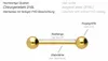 Zungenpiercing, Intim-Piercing Chirurgenstahl Barbell Produktbild-Vorschau 6