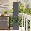 Donica Ogrodowa Z Dekoracyjną Płytą Antracyt 32 X 140 Cm Podgląd zdjęcia produktu 2