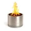Raucharme Feuertonne ⌀49,5 cm in silberner Farbe mit Produktbild-Vorschau 1