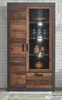 Vitrine "Ward" in Used Wood mit grau Vitrinenschrank 97 x Produktbild-Vorschau 2
