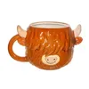 Highland Cow Shaped Mug – Lingua: Inglese Anteprima dell’immagine prodotto 1
