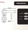 DOMINO Türgriff Drückergarnitur BB-Buntbart Set | Produktbild-Vorschau 4