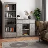 Kommode K100 Beton 101 cm 2 Türen 3 Schubladen 6 Regalböden Produktbild-Vorschau 4
