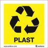 Symbol PLAST recyklace, samolepka Náhled obrázku produktu 2