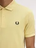 Fred Perry Piqué Polo-Shirt aus 100% Baumwolle hellgelb Produktbild-Vorschau 2
