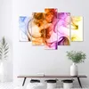 5-teiliges leinwandbild das spiel mit der farbe 200x100 cm Produktbild-Vorschau 2