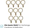 100 Stück Metall Gardinenringe mit Clips Farbe Antikgold Produktbild-Vorschau 7