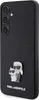 A black smartphone case with Karl Lagerfeld and Choupette figures on it, placed on a white background. Anteprima dell’immagine prodotto