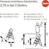 Hailo K30 - Stufenleiter - 3 Stufen Náhled obrázku produktu 41