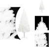 vidaXL Künstlicher Weihnachtsbaum Naturgetreue Nadeln Weiß Produktbild-Vorschau 1