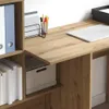 vidaXL Bureau Artisan-Chêne 131,5 x 50 x 106,5 cm Bois Voir les images du produit 4