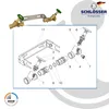 An exploded diagram of plumbing components with a photograph of the assembled product at the top. Náhľad obrázku produktu