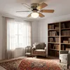 LED Deckenventilator, Nickel matt, Glas, D 76 cm Produktbild-Vorschau 3