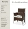 tectake® 2er Set Rattanstuhl Nantes widerstandsfähig 59 x Produktbild-Vorschau 7