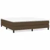 vidaXL Boxspringbettgestell Dunkelbraun 160x200 cm Stoff Produktbild-Vorschau 1