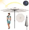 Izrielar Sonnenschirm 3,5 m mit LED-Beleuchtung – Großer Produktbild-Vorschau 1