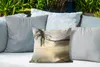 MuchoWow® Outdoor Kissen - Überhängende Palme am Strand von Produktbild-Vorschau 4