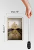 Blechschild Reise 12x18cm Indien schwarz weiß Taj Mahal Produktbild-Vorschau 5