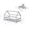 Kinderhausbett TERY 140 x 200 weiß Produktbild-Vorschau 3