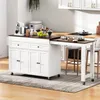 A kitchen island with an extended countertop and stools in a kitchen setting. Podgląd zdjęcia produktu