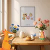 Mr. & Mrs. Panda Bild Igel Familie DIN A0 - Grau Pastell - Produktbild-Vorschau 5