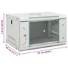 Möbel 6U Wand-Netzwerkschrank 19" IP20 53x40x30 cm - Produktbild-Vorschau 8