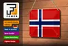 Blechschild Flagge Norwegens 18x12cm Flag of Norway Produktbild-Vorschau 3