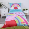 Juego de sábanas Peppa Pig, diseño arcoíris Vista previa de la imagen del producto 6