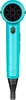 A turquoise hairdryer is shown against a white background. Produktbild-Vorschau