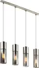 Globo Lighting Hängeleuchte Metall Nickel matt, Glas, Kabel Produktbild-Vorschau 1