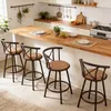 Meubles Cosy Set van 4 industriële draaibare barstoelen met Productafbeelding-voorbeeld 4