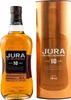 A bottle of Jura 10 Year Old Single Malt Scotch Whisky and its gift tube, presented side-by-side against a white background. Produktbild-Vorschau