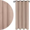 Fertig Vorhang aus Velours mit Ösen 140x160 cm Beige Produktbild-Vorschau 1