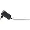 A black power adapter with a European plug and a cord, shown from the side against a white background. Produktbild-Vorschau