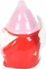 A ceramic oil burner shaped like a gnome with wings, in red, pink, and white colors. Voir les images du produit