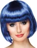 A woman wearing a blue wig. Produktbild-Vorschau